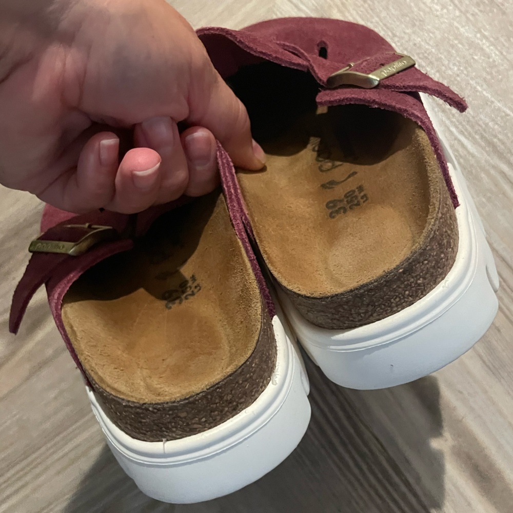 Birkenstock Papillio Boston Chunky Suede clog - Picture 4 of 7
